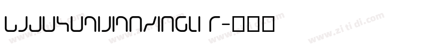 BJduhuaijianxingli R字体转换